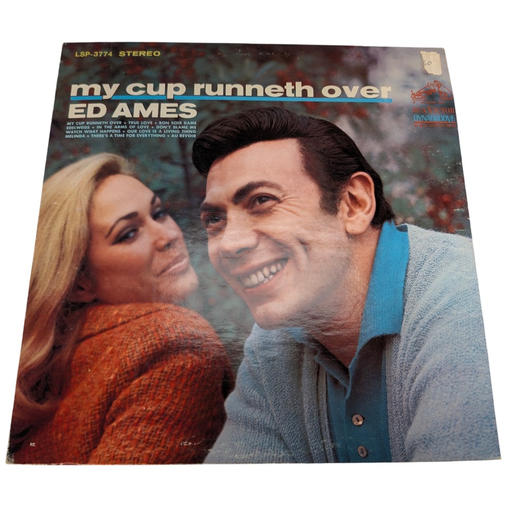 RCA Victor My Cup Runneth Over Ed Ames 12" Vinyl LP LSP-3774 Stereo 1967 Pop G/G